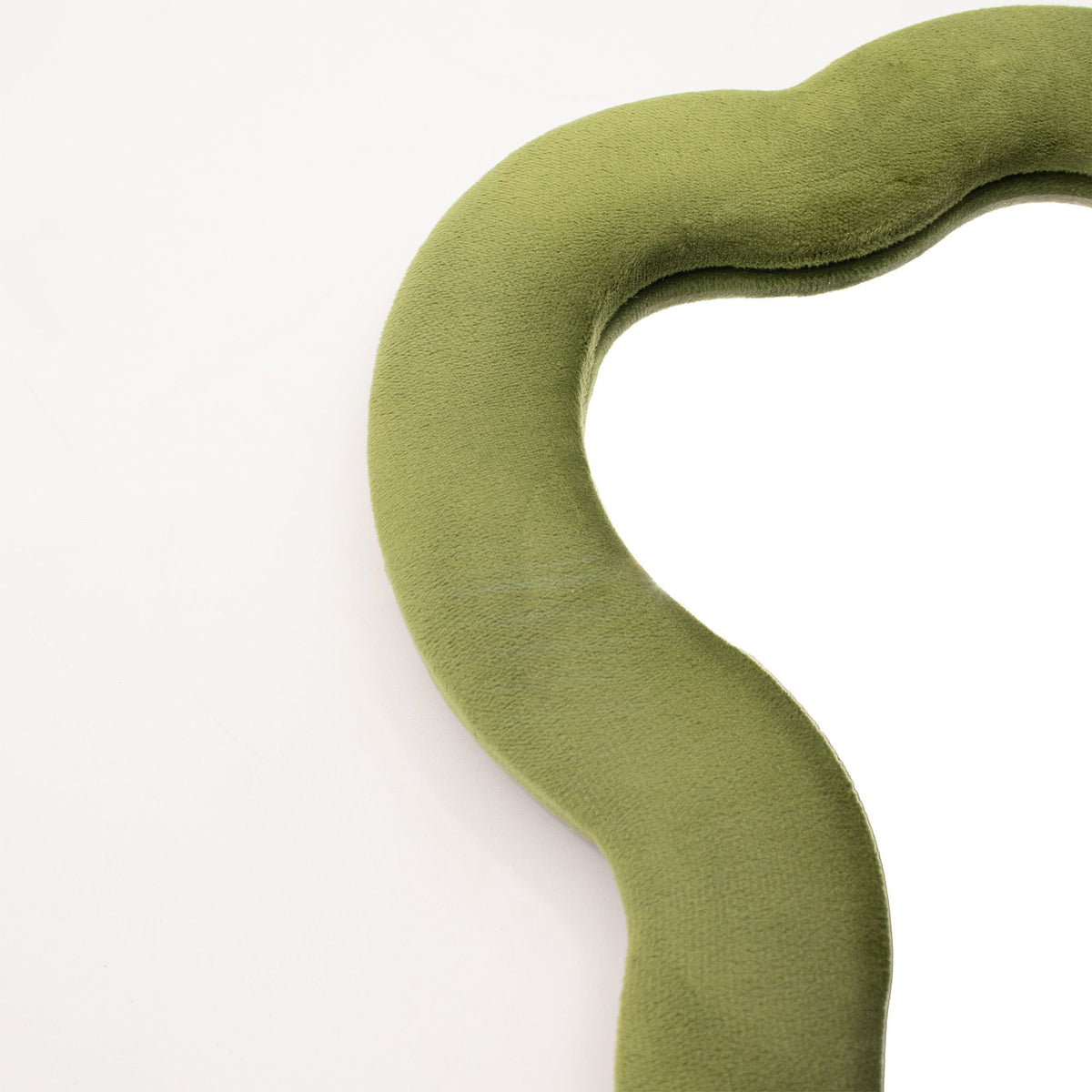 Large Cloud Squiggle Mirror – Moss Green