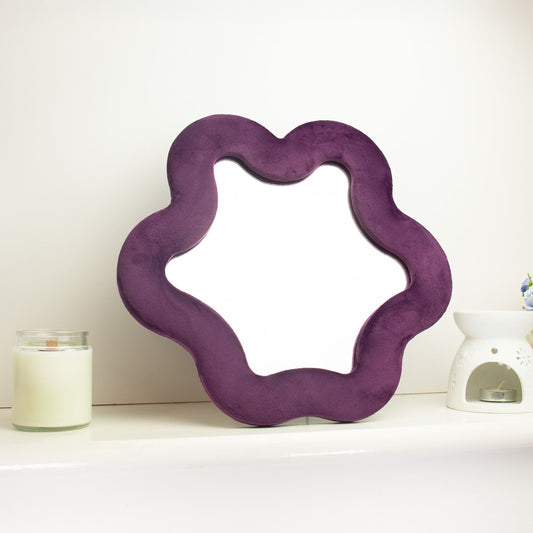 Soft Squiggly Mirror – Star – Mauve (33 x 31 x 2.3cm)