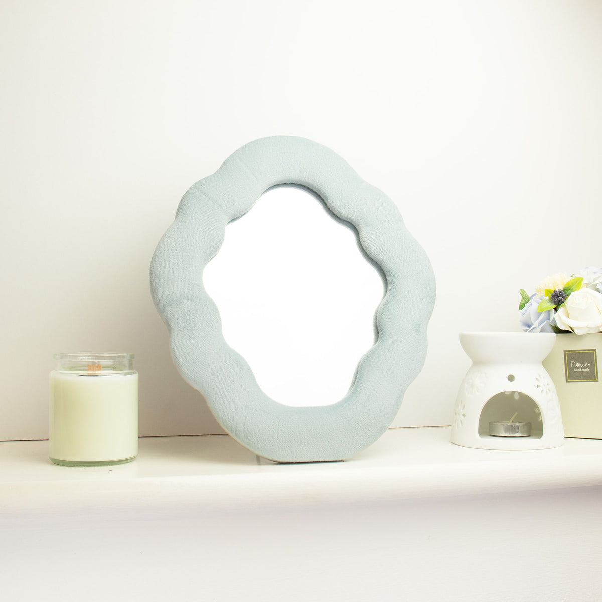 Cloud Squiggle Mirror – Cloud Blue
