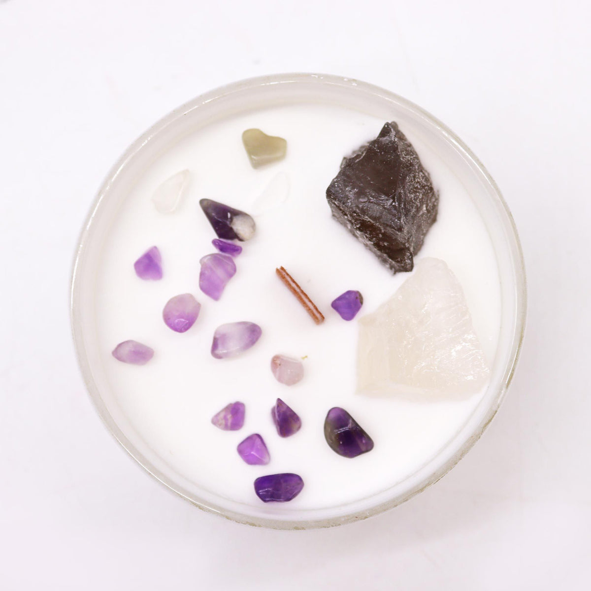 Crown Chakra Crystal Candles
