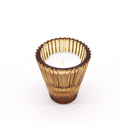 Set of 2 Flip Candle Holders – Antique Amber