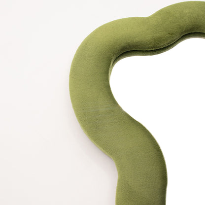 Large Cloud Squiggle Mirror – Moss Green