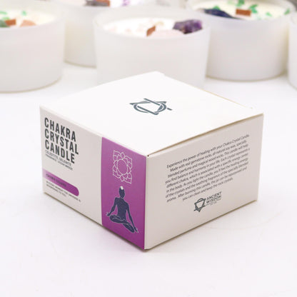 Crown Chakra Crystal Candles