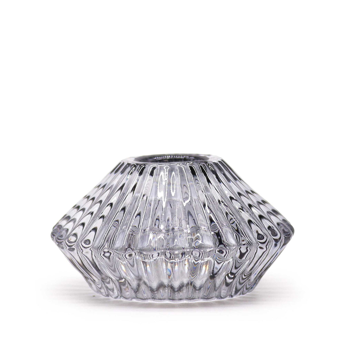 Set of 2 Flower Candle Holders – Midnight Grey