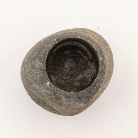 Natural Riverstone Mortar & Pestle - 12 x 8 cm