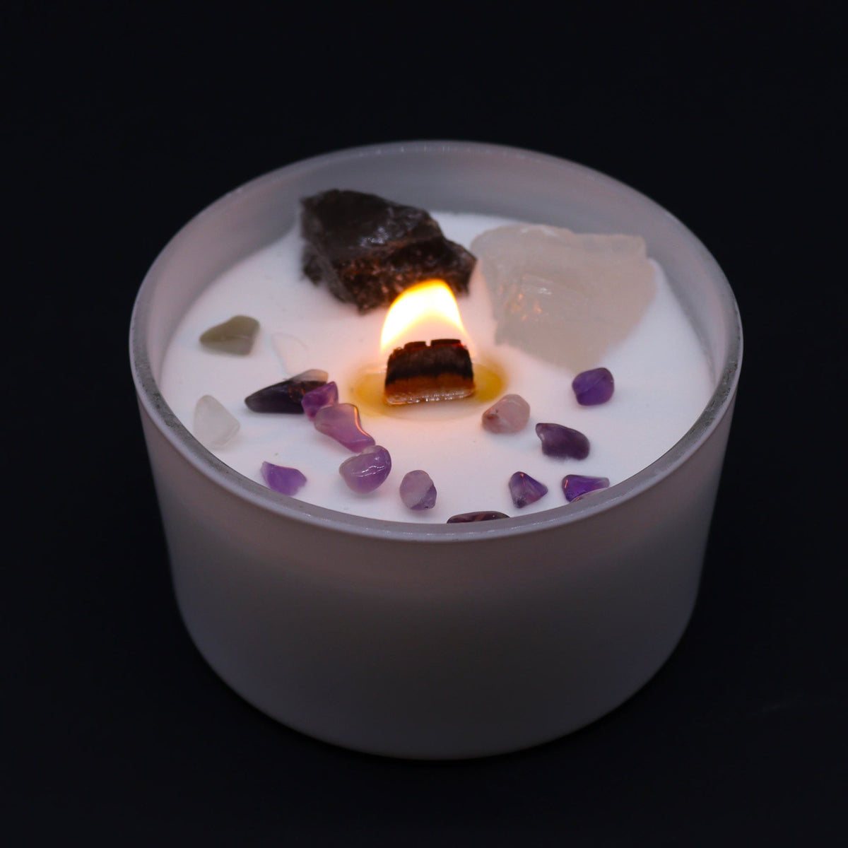 Crown Chakra Crystal Candles