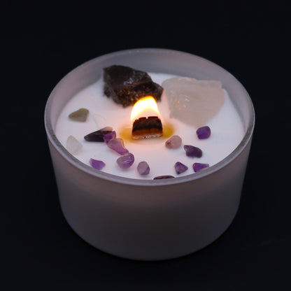 Crown Chakra Crystal Candles
