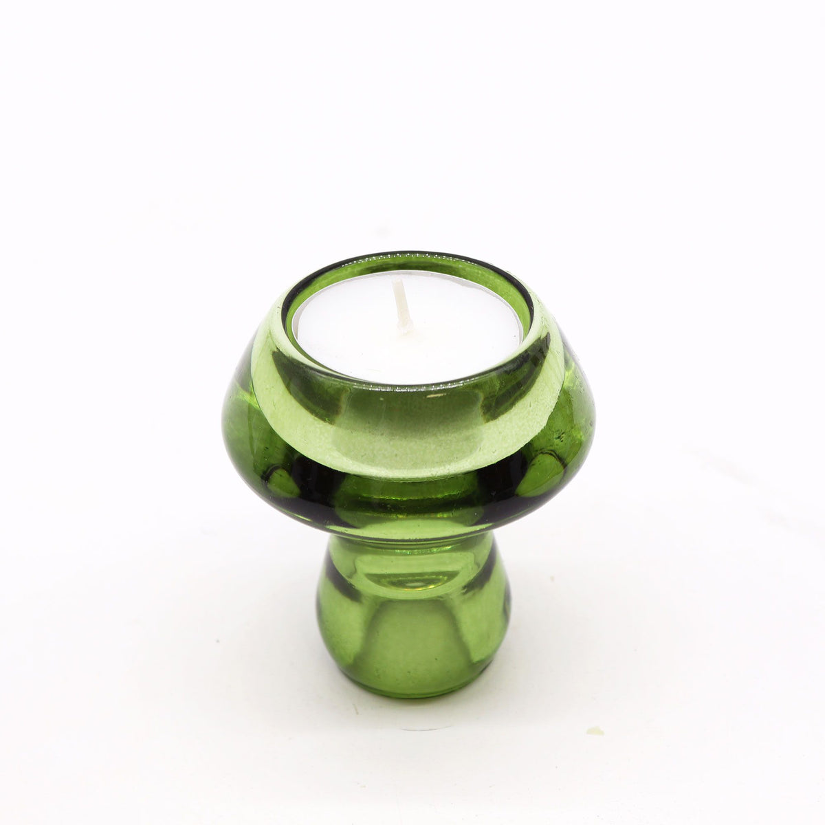 Set of 2 Mushroom Candle Holders – Garden Jade