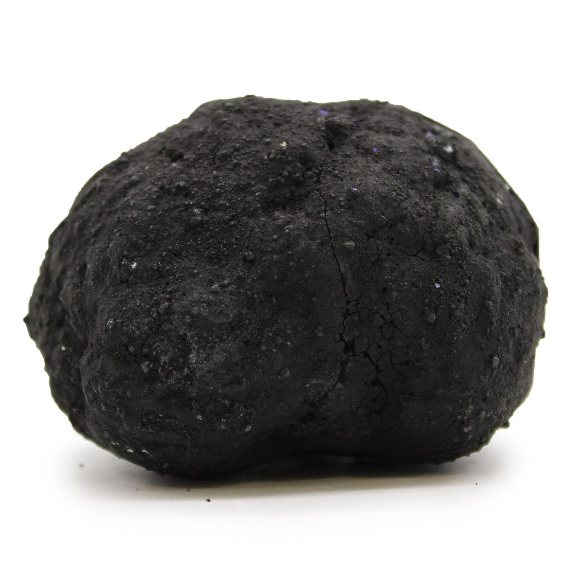 Coloured Calsite Geodes - Black Rock - Blue