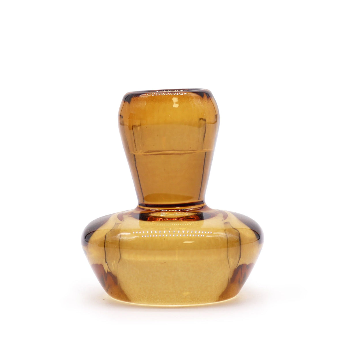 Set of 2 Mushroom Candle Holders – Antique Amber