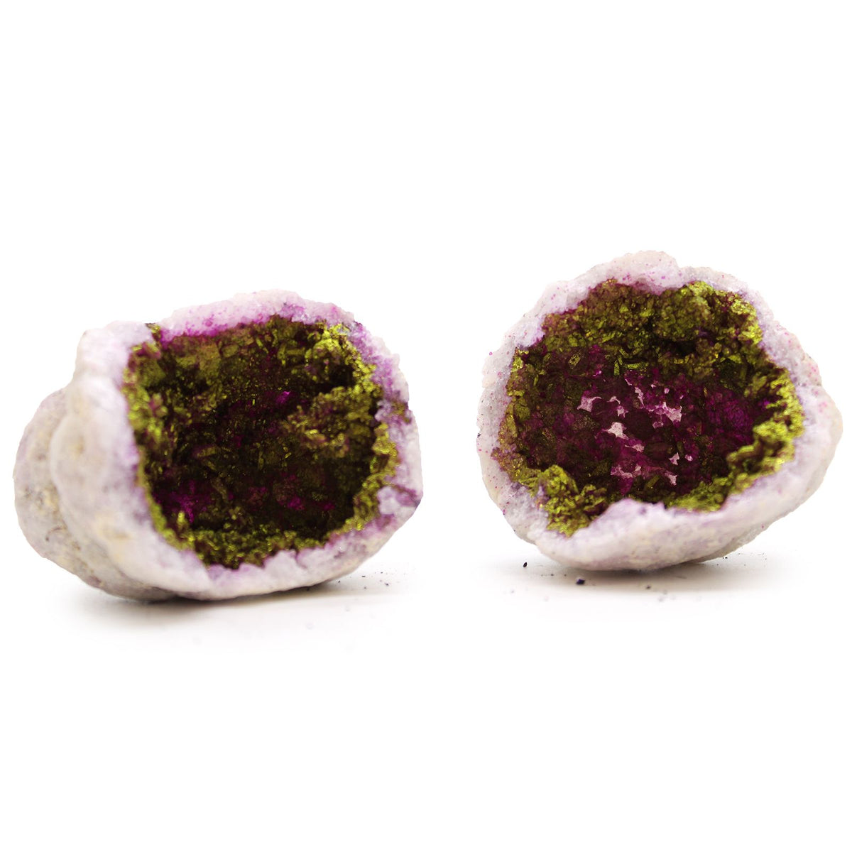 Pink & Gold Calcite Geode