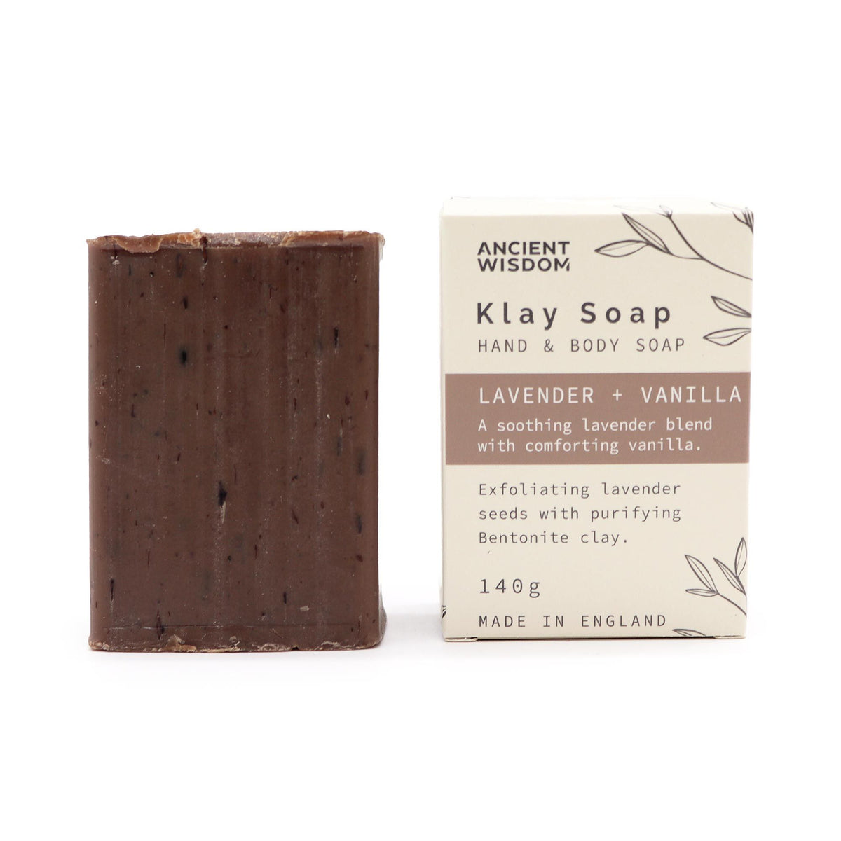 Lavender & Vanilla Clay Soap Bar