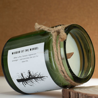 Woodwick Soy Candle – Ash & Woodsmoke