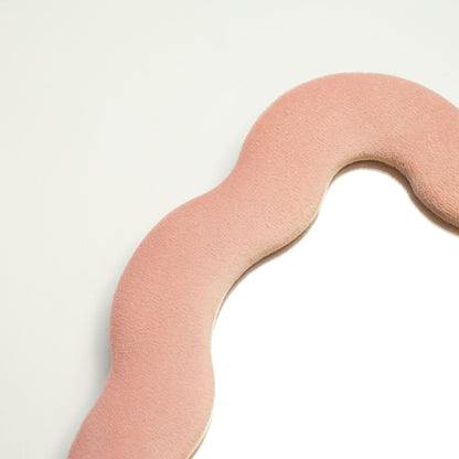 Square Pebble Squiggle Mirror – Rose Blush