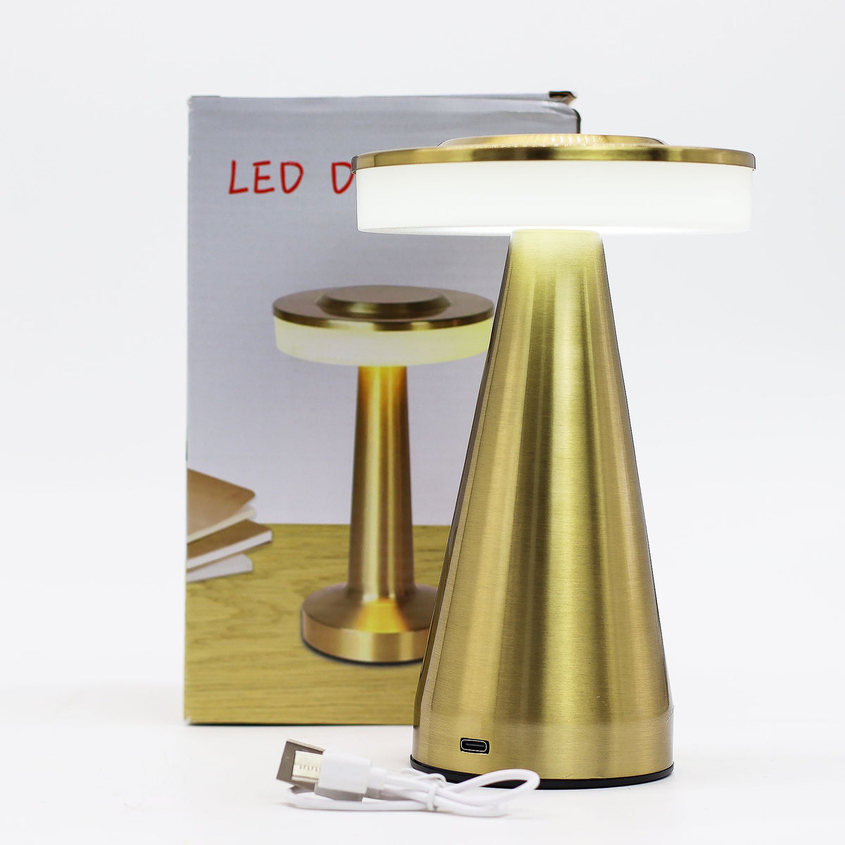 Soft Glow Tall Stem Touch Lamp – Copper