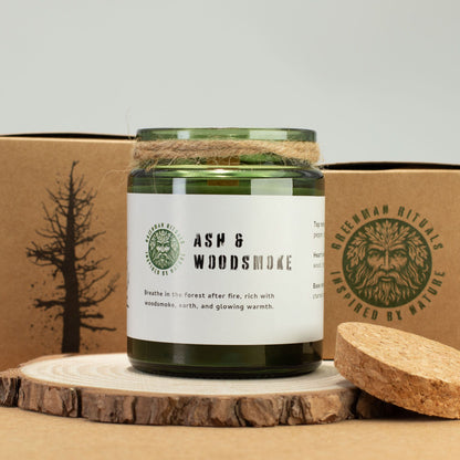 Woodwick Soy Candle – Ash & Woodsmoke