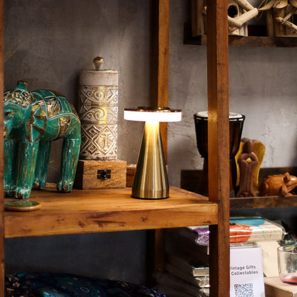 Soft Glow Tall Stem Touch Lamp – Copper