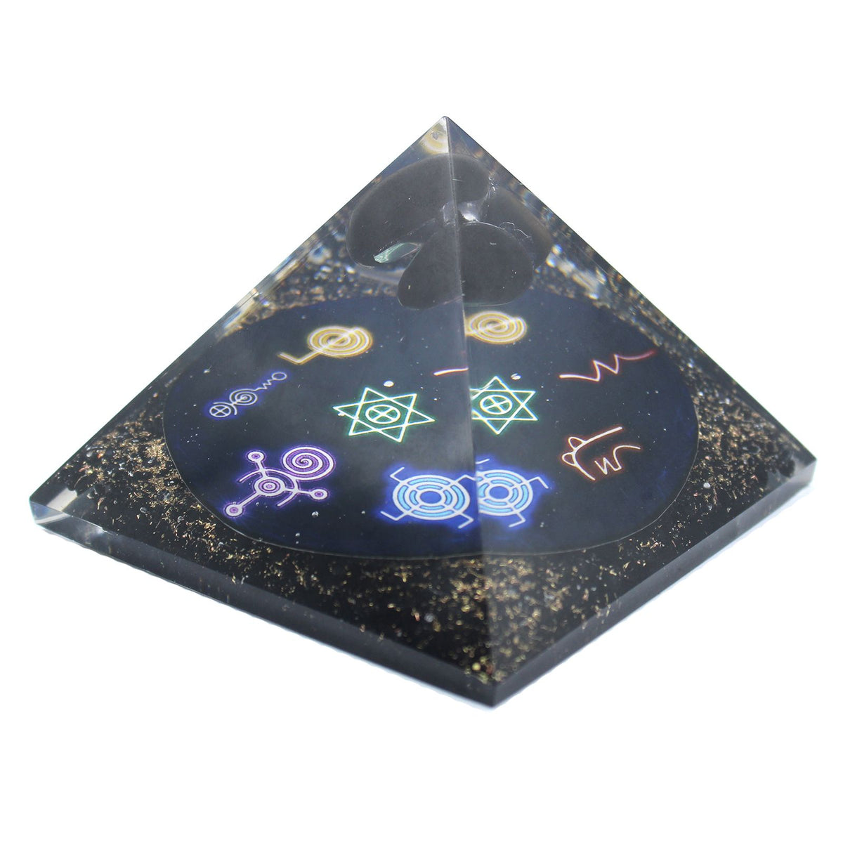 Protection Orgonite Pyramid - Midnight Reiki (90mm)
