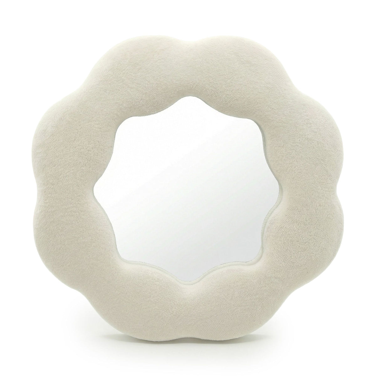 Flower Squiggle Mirror – Stone