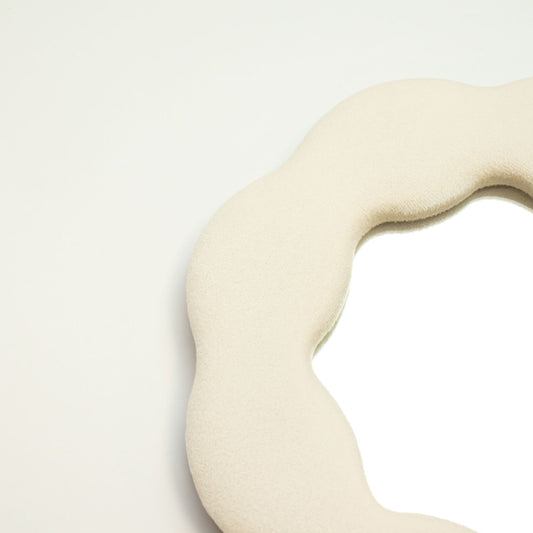 Flower Squiggle Mirror – Stone