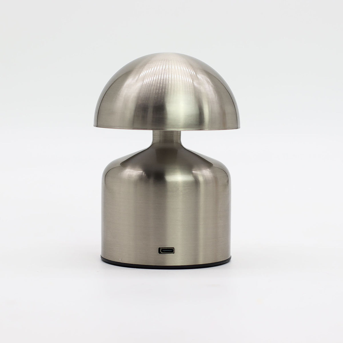 Soft Glow Dome Touch Lamp – Silver