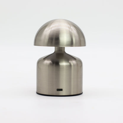 Soft Glow Dome Touch Lamp – Silver