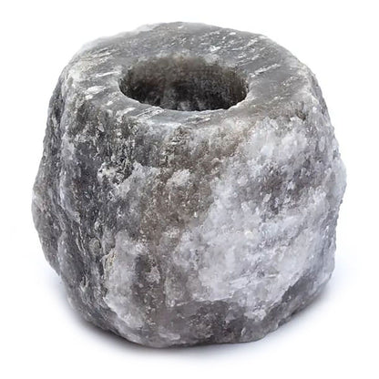 Grey Himalayan Salt Candle Holder 800g