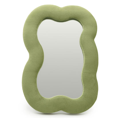 Large Cloud Squiggle Mirror – Moss Green