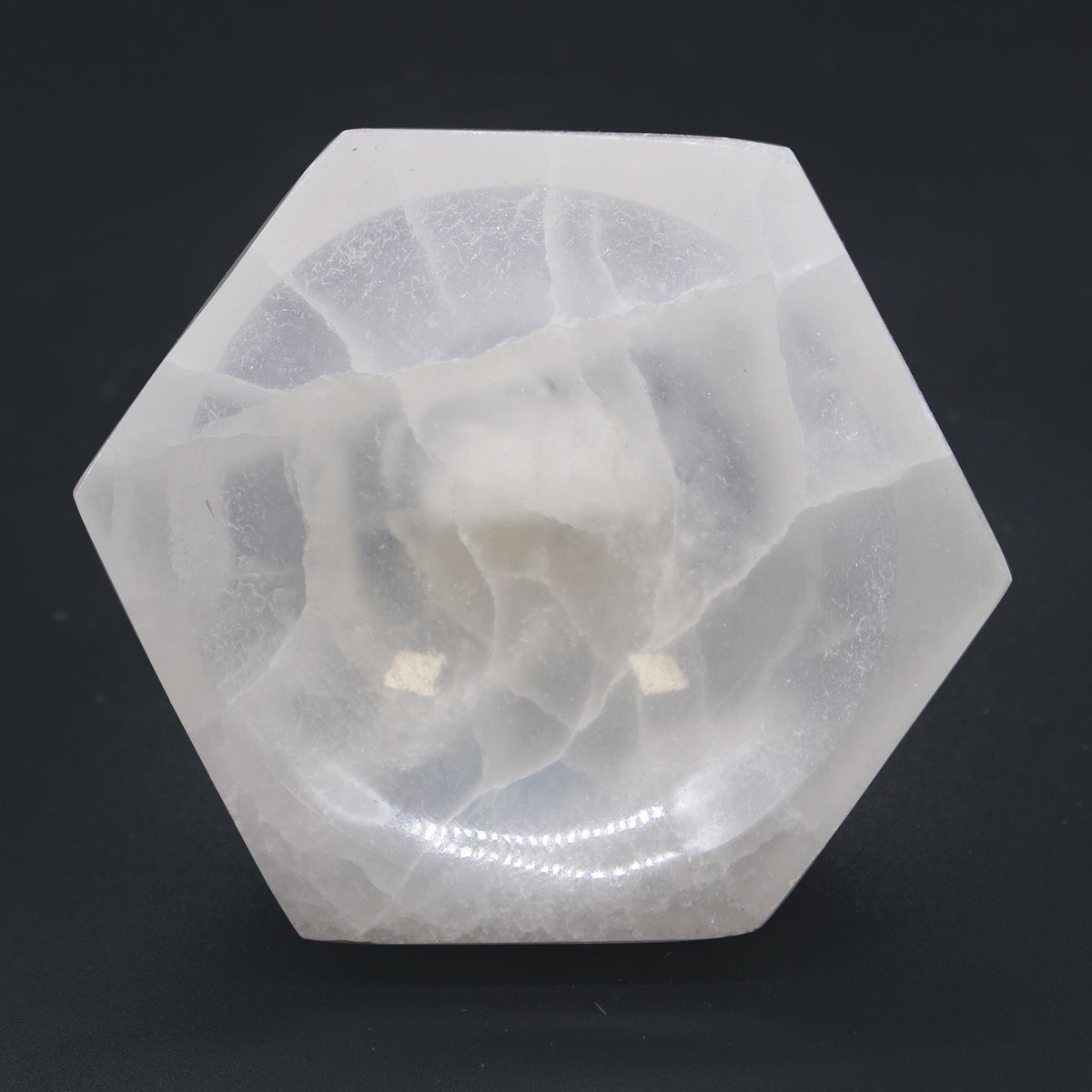 Selenite Hex Bowl 10cm