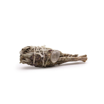 Amethyst Sage Torch Smudge Stick 10cm