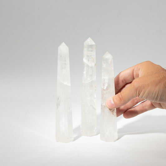 Rock Crystal Obelisk - 17cm