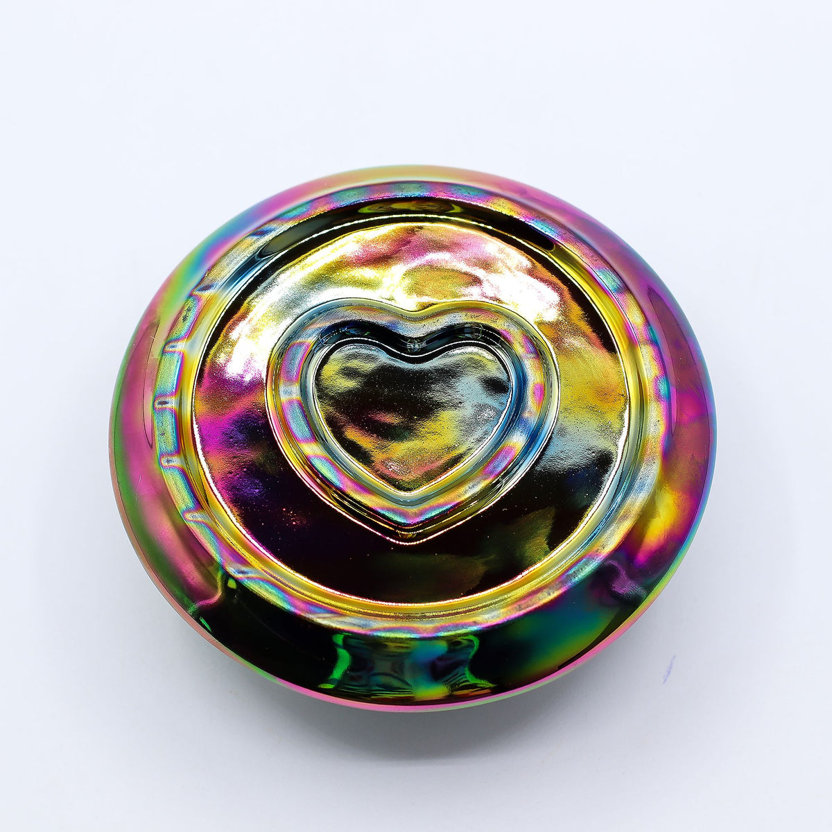 Ceramic Palo Santo & Incense Holder – Metallic Rainbow