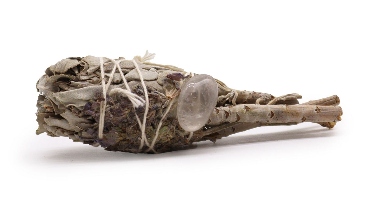 Amethyst Sage Torch Smudge Stick 10cm