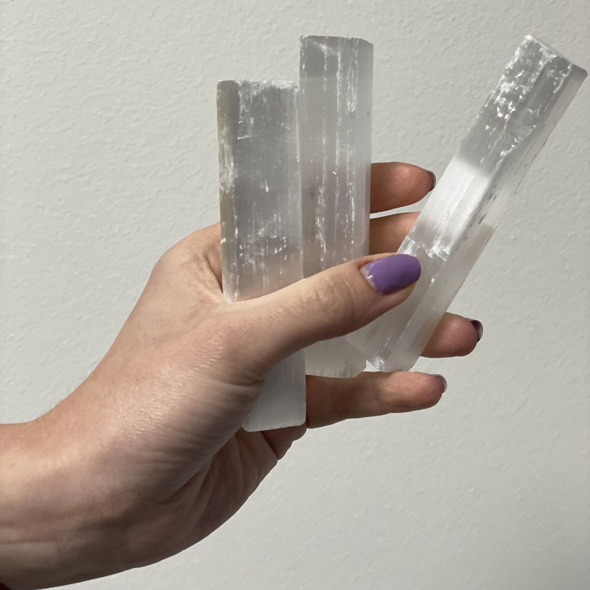 Natural Selenite Crystal Stick 7-10cm