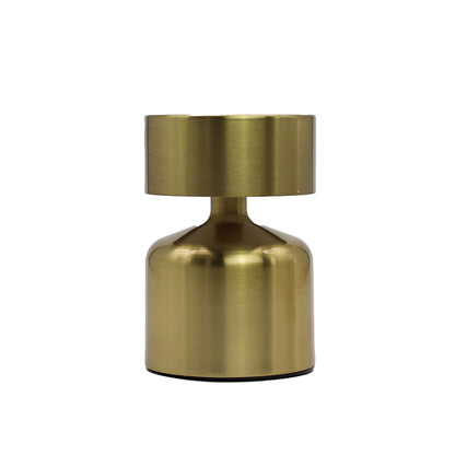 Soft Glow Flat Mushroom Touch Lamp – Bronze