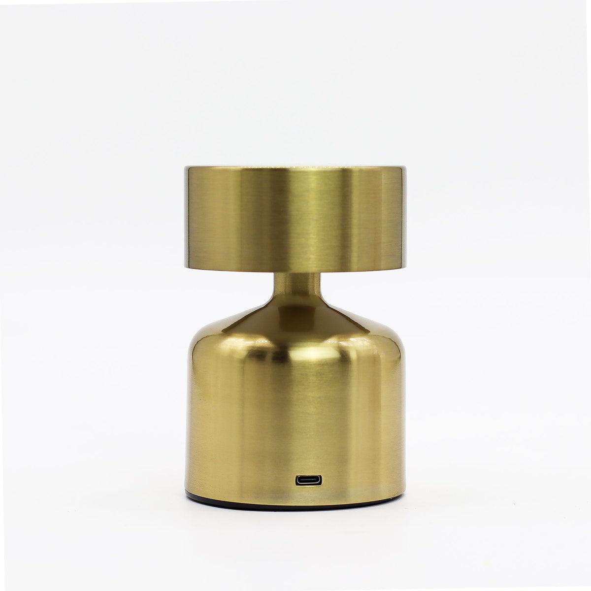 Soft Glow Flat Mushroom Touch Lamp – Bronze