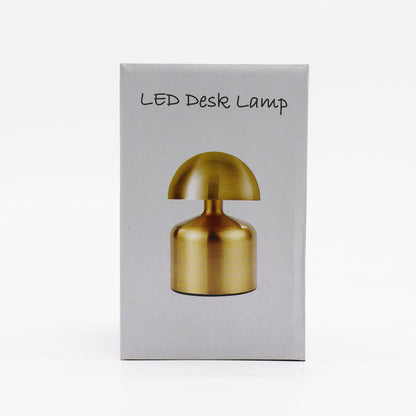 Soft Glow Flat Mushroom Touch Lamp – Bronze