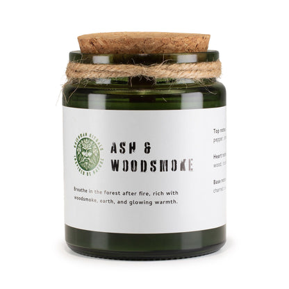 Woodwick Soy Candle – Ash & Woodsmoke