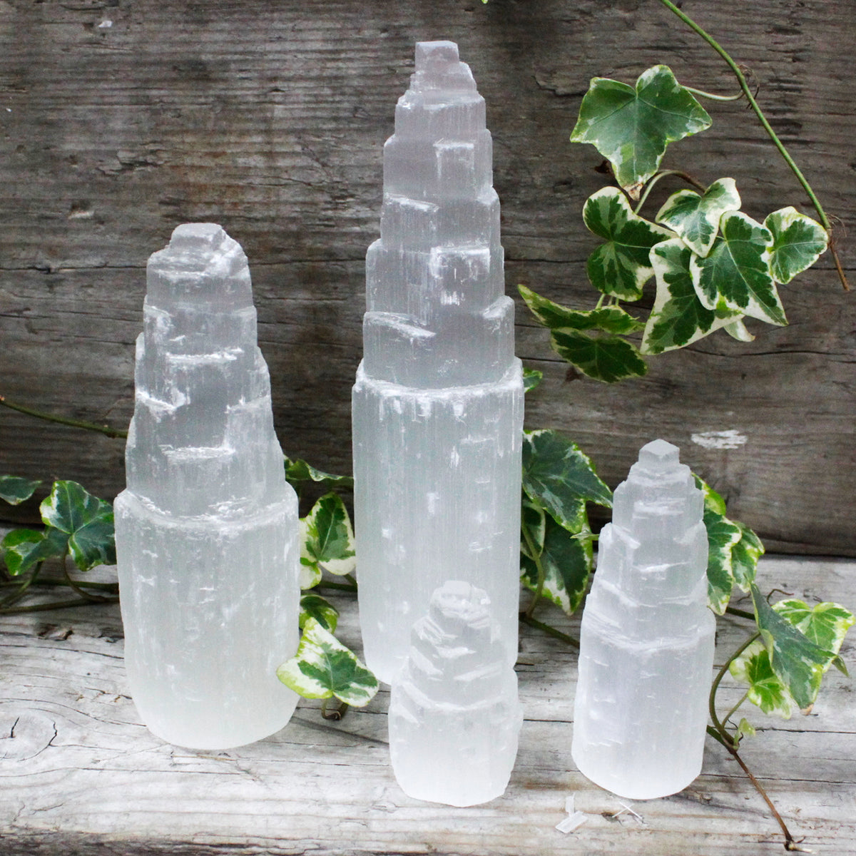 Natural Selenite Tower - 15cm